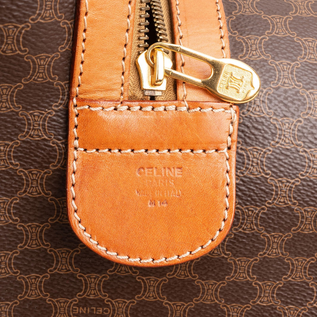Céline Monogram Macadam Canvas Boston 50 Travel Bag