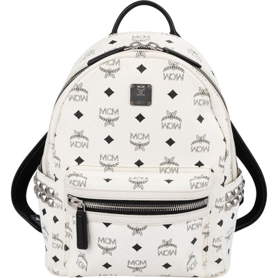 MCM Monogram Visetos Stark Side Studs Mini Rucksack