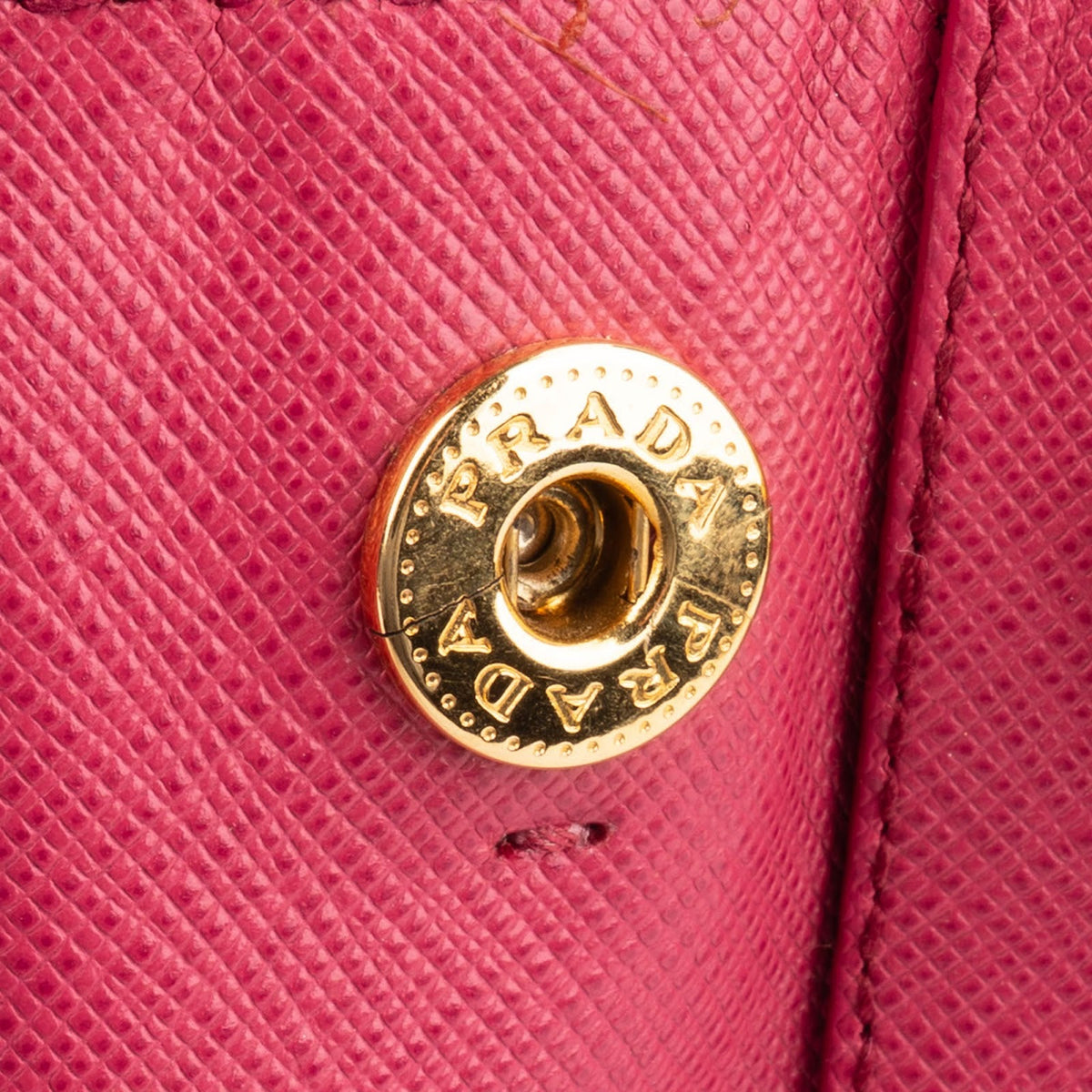 Prada Galleria Small aus rosa Saffiano-Leder – Ansicht 13