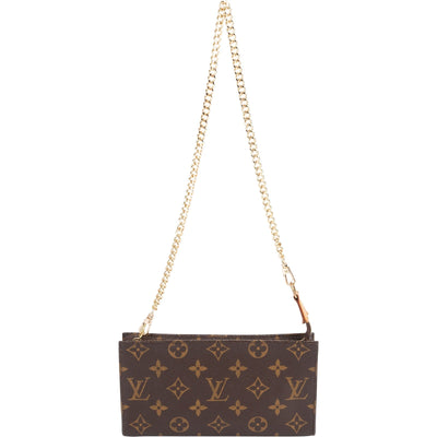 Borsa a spalla Louis Vuitton Bucket Pochette Accessoires in tela Monogram