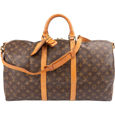 Louis Vuitton Monogram Keepall 50 Bandoulière Reisetasche