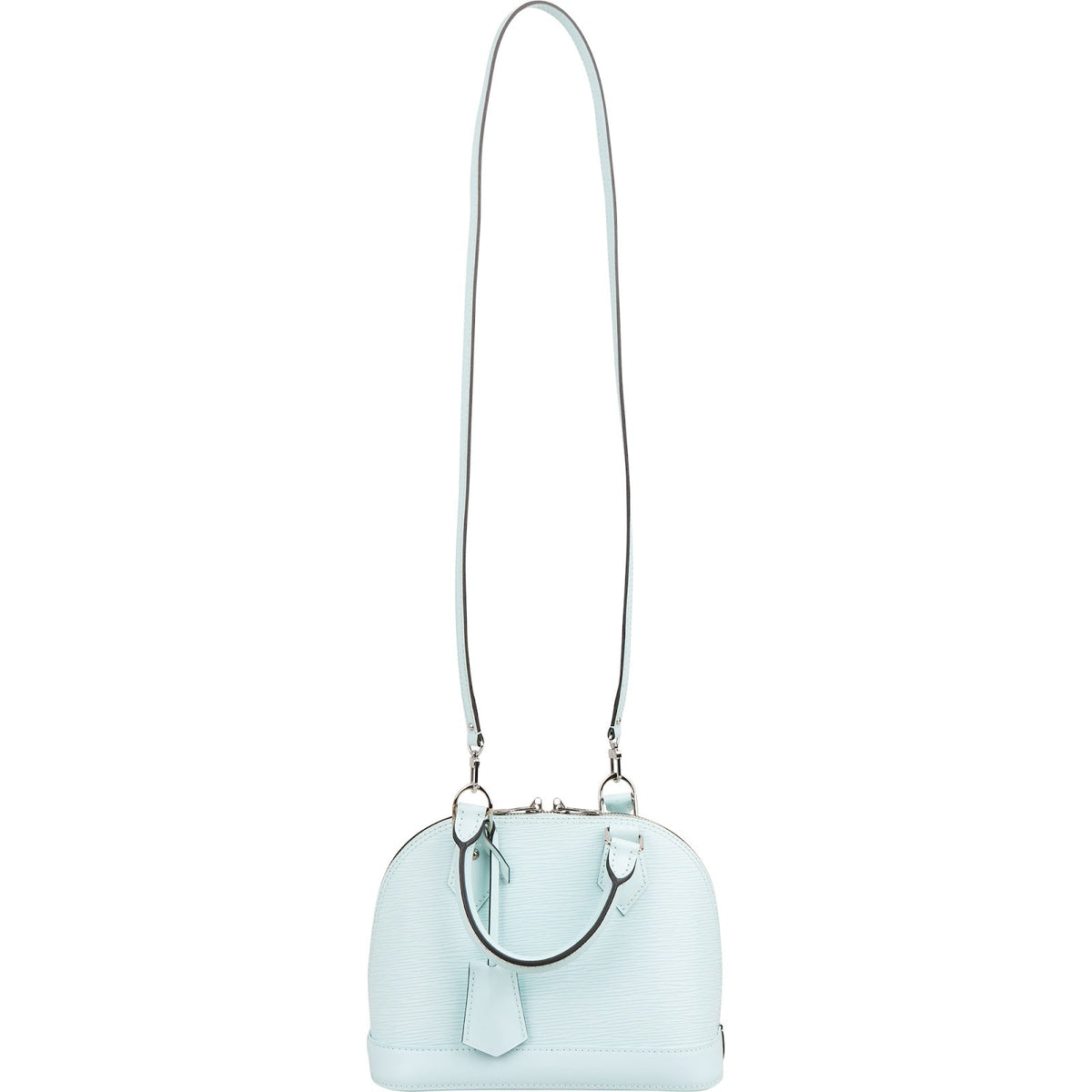 Louis Vuitton Hellblau Epi Leder Alma BB Handtasche, Bild 9 von 11