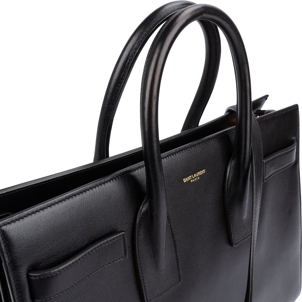 Sac à main Saint Laurent Sac De Jour en cuir noir