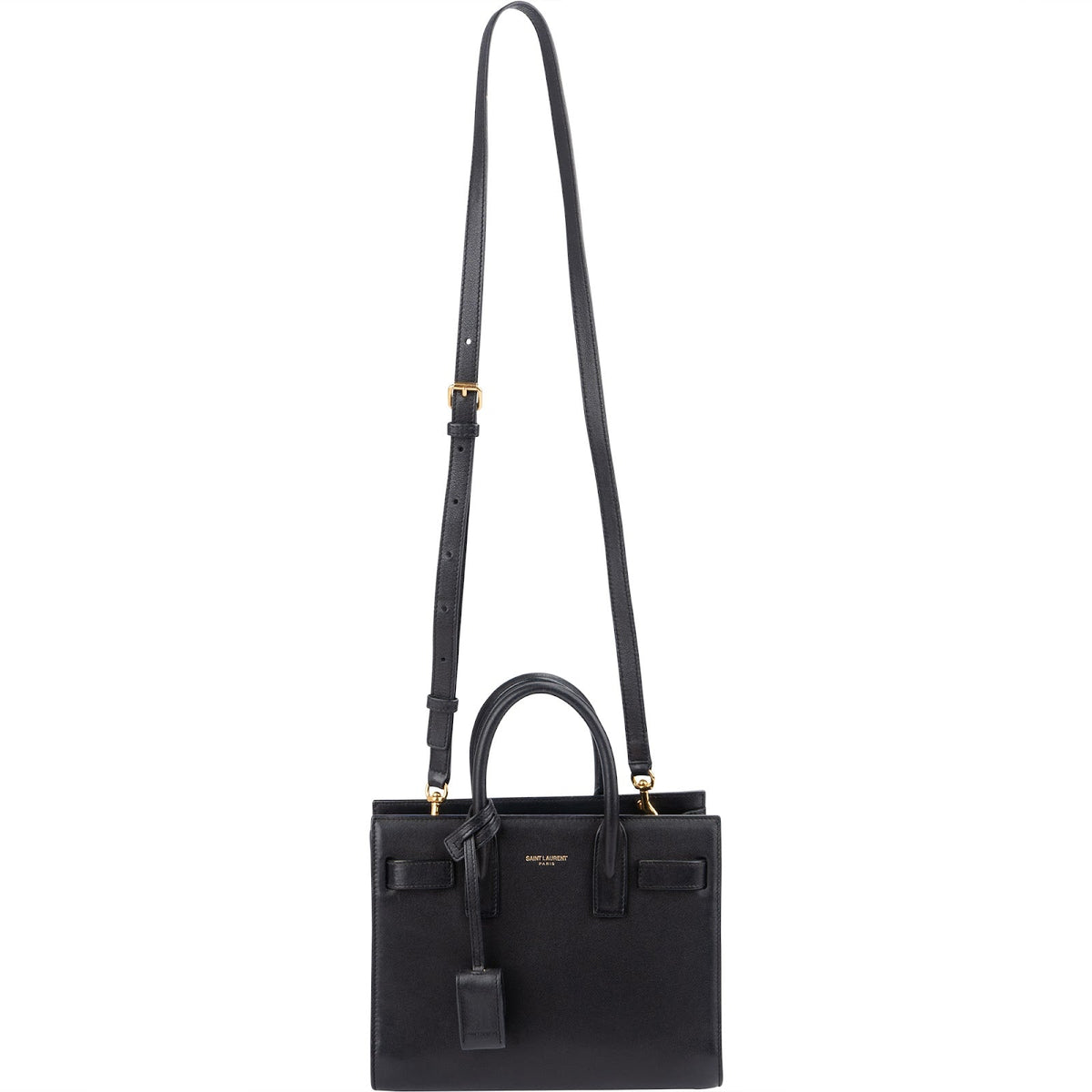 Saint Laurent Smooth Leather Sac De Jour Baby Handbag