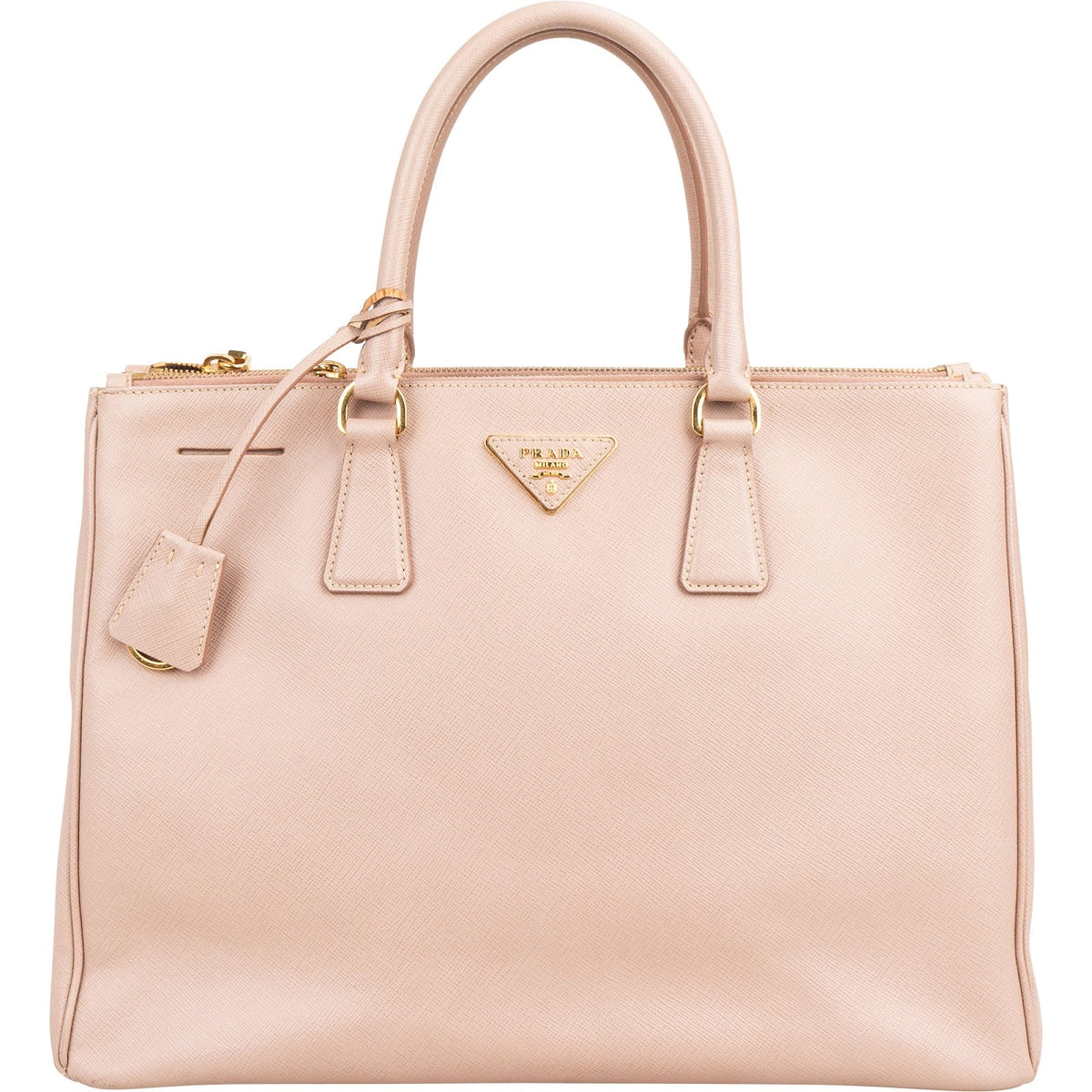 Bolso de mano Prada Galleria Tote en piel Saffiano rosa