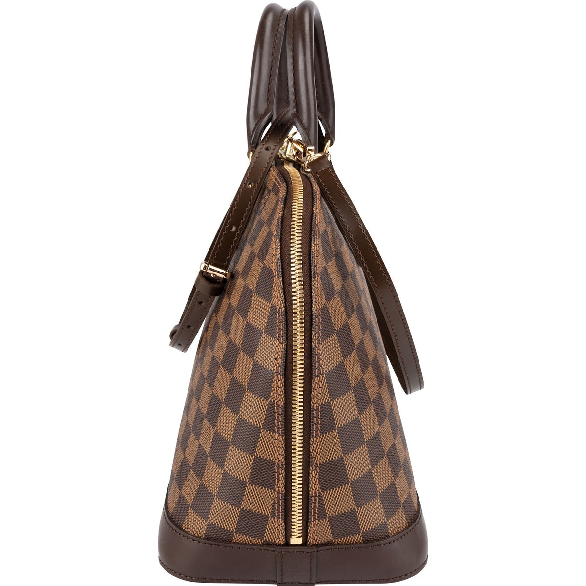 Borsa Louis Vuitton modello Alma PM in tela Monogram e Damier Ebene