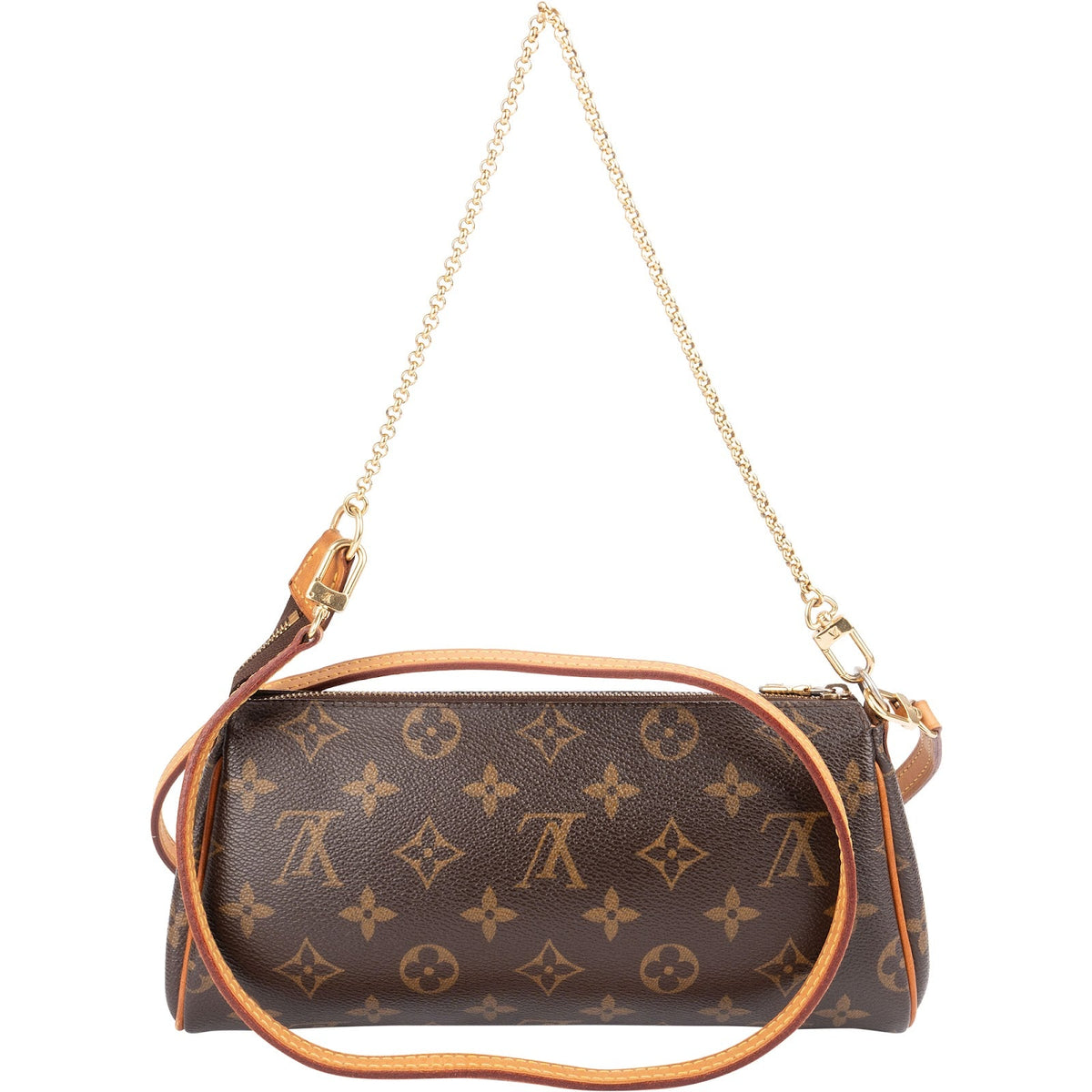 Sac bandoulière Louis Vuitton Pochette Eva en toile Monogram