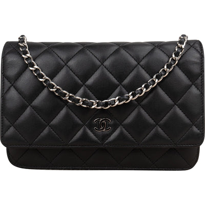 Chanel Quilted Lambskin Wallet on Chain Crossbody Bag