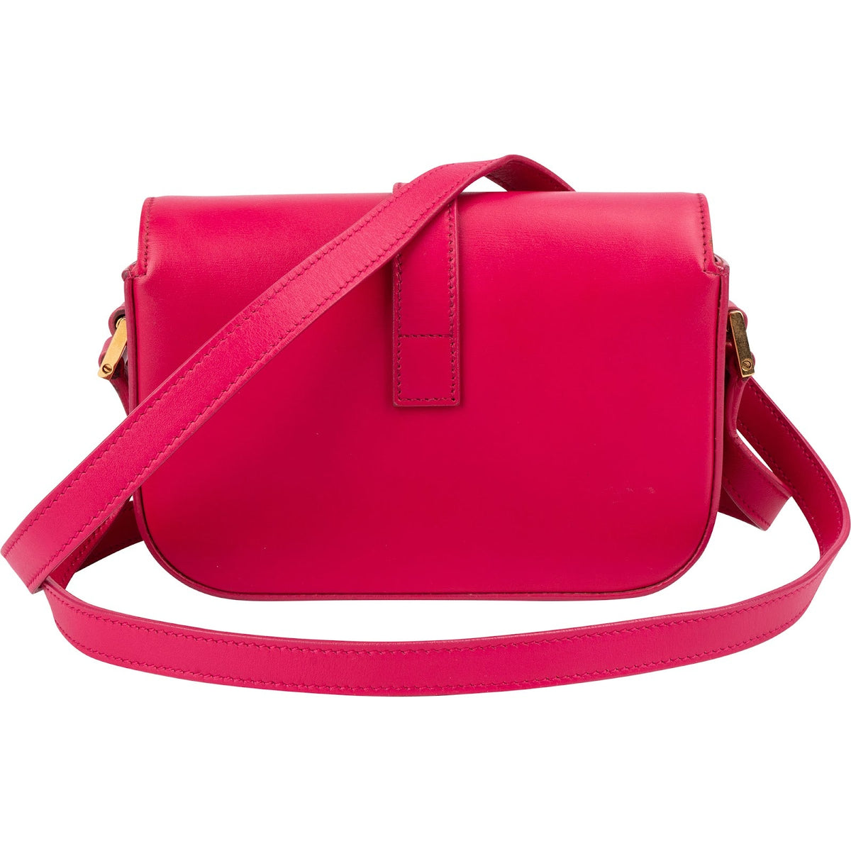 Saint Laurent Solferino Small aus rosa Box-Kalbsleder – Ansicht 3