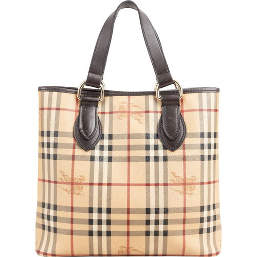 Burberry Haymarket Check canvas tote-handtas