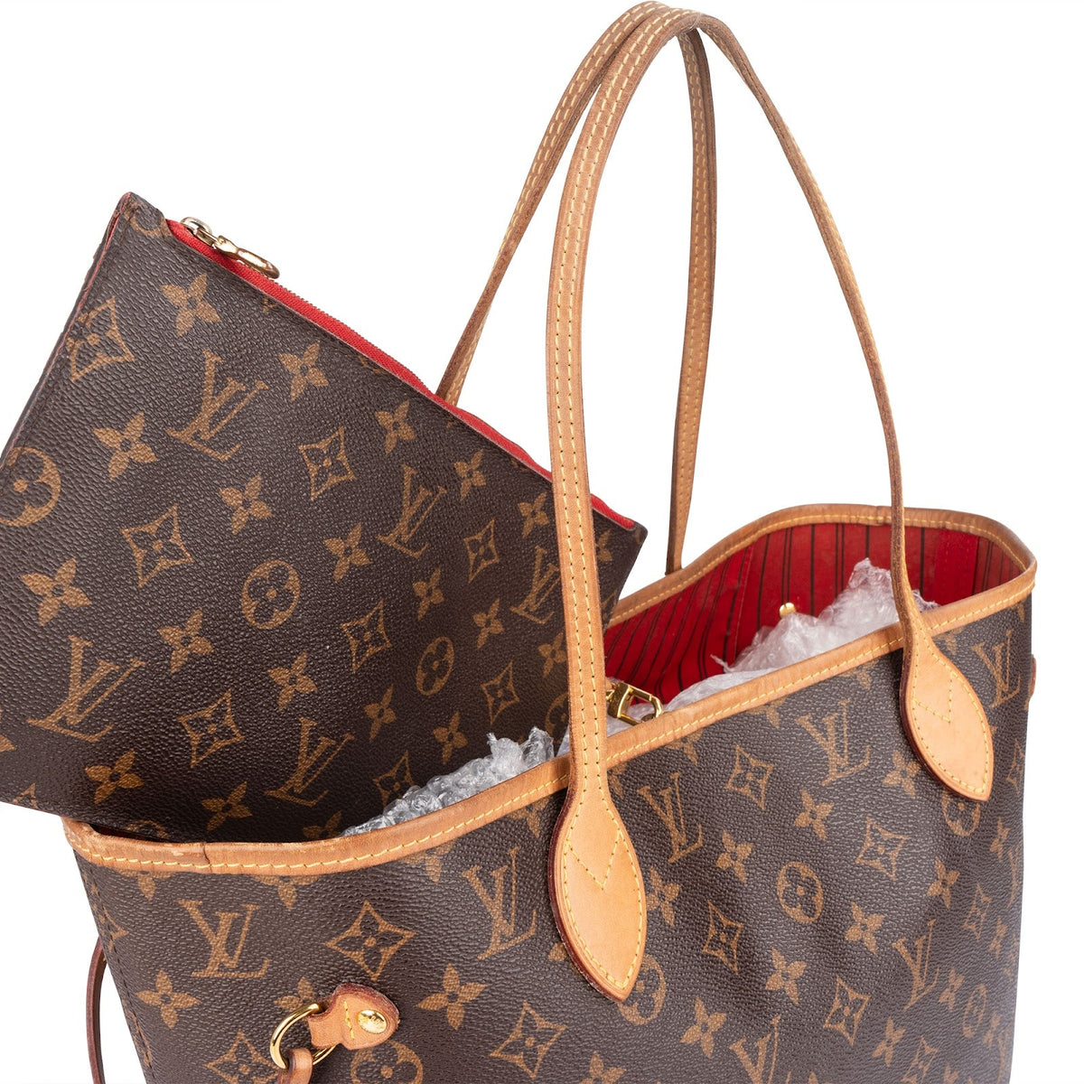 Louis Vuitton Canvas Neverfull MM Schultertasche, Bild 3 von 12