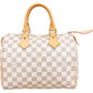Louis Vuitton Speedy 25 aus Damier Azur Canvas – Vorderansicht