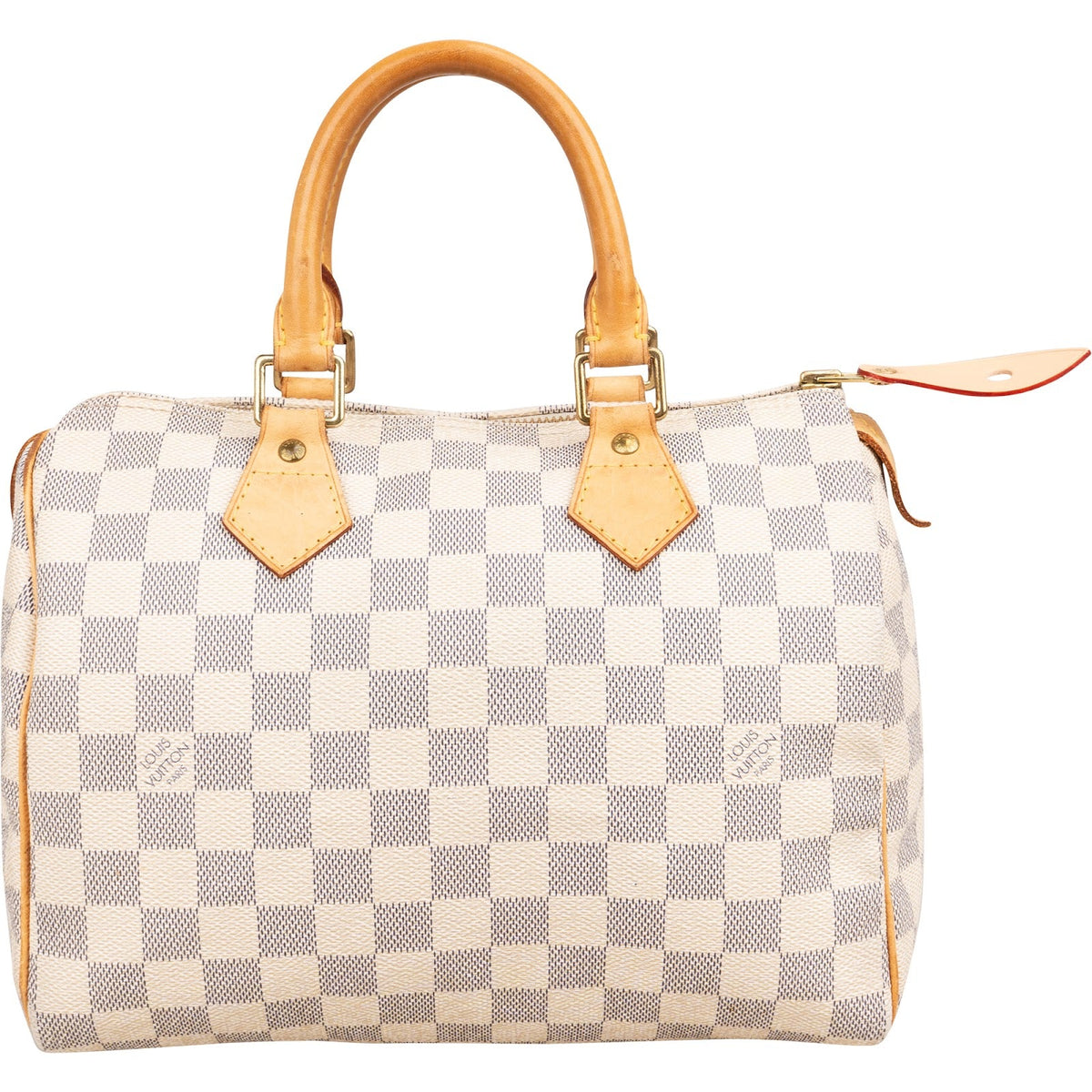 Louis Vuitton Speedy 25 aus Damier Azur Canvas – Vorderansicht