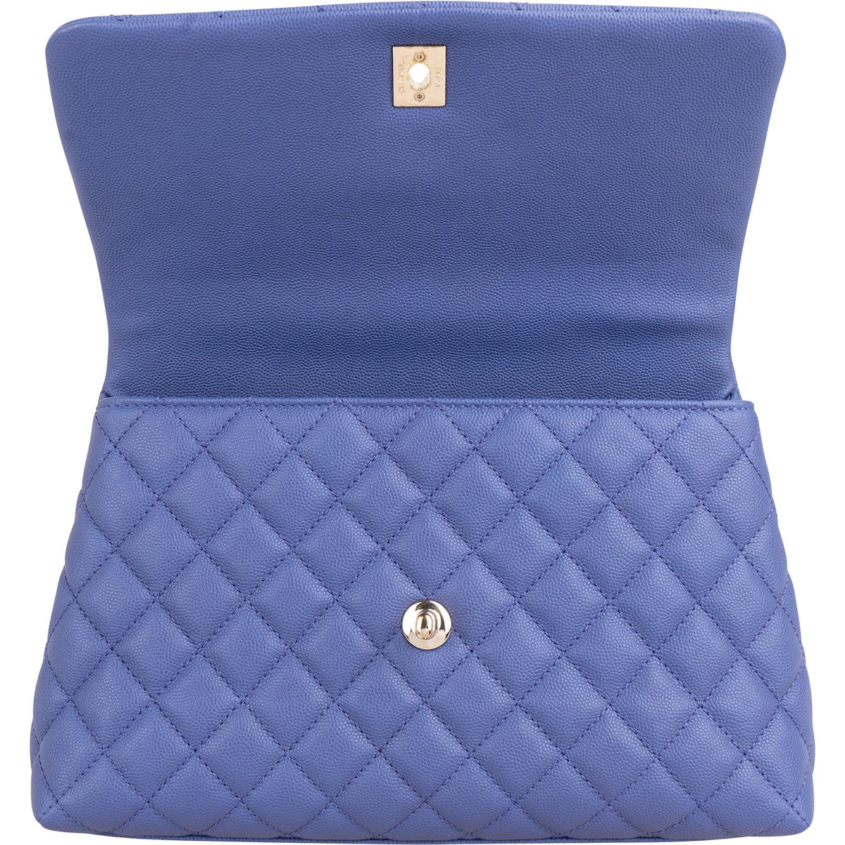 Chanel Quilted Caviar Leather Coco Handle Single Flap Handbag