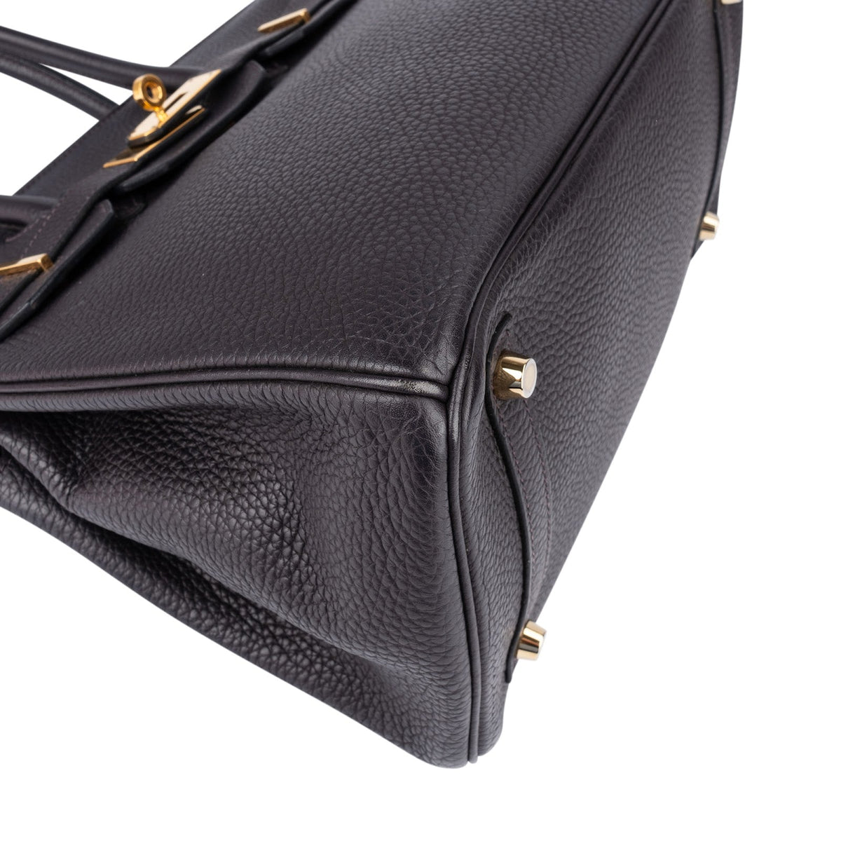 Bolso Hermès Birkin 30 de piel Togo en color azul oscuro (Prunoir)