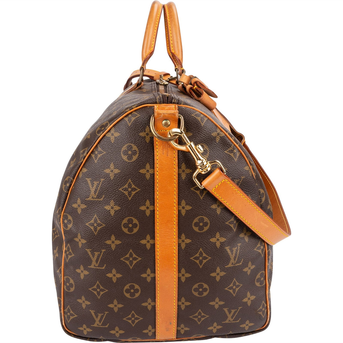 Bolsa de viaje Louis Vuitton Keepall 55 Bandoulière en lona Monogram