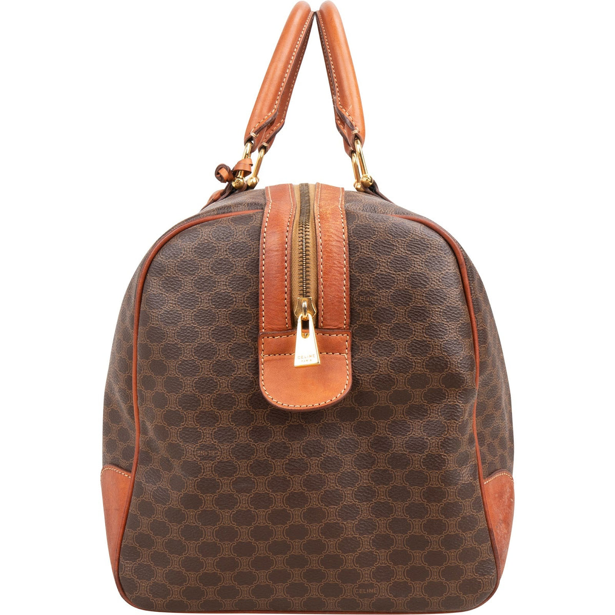 Sac de voyage Celine Boston 45 en toile Monogram Macadam