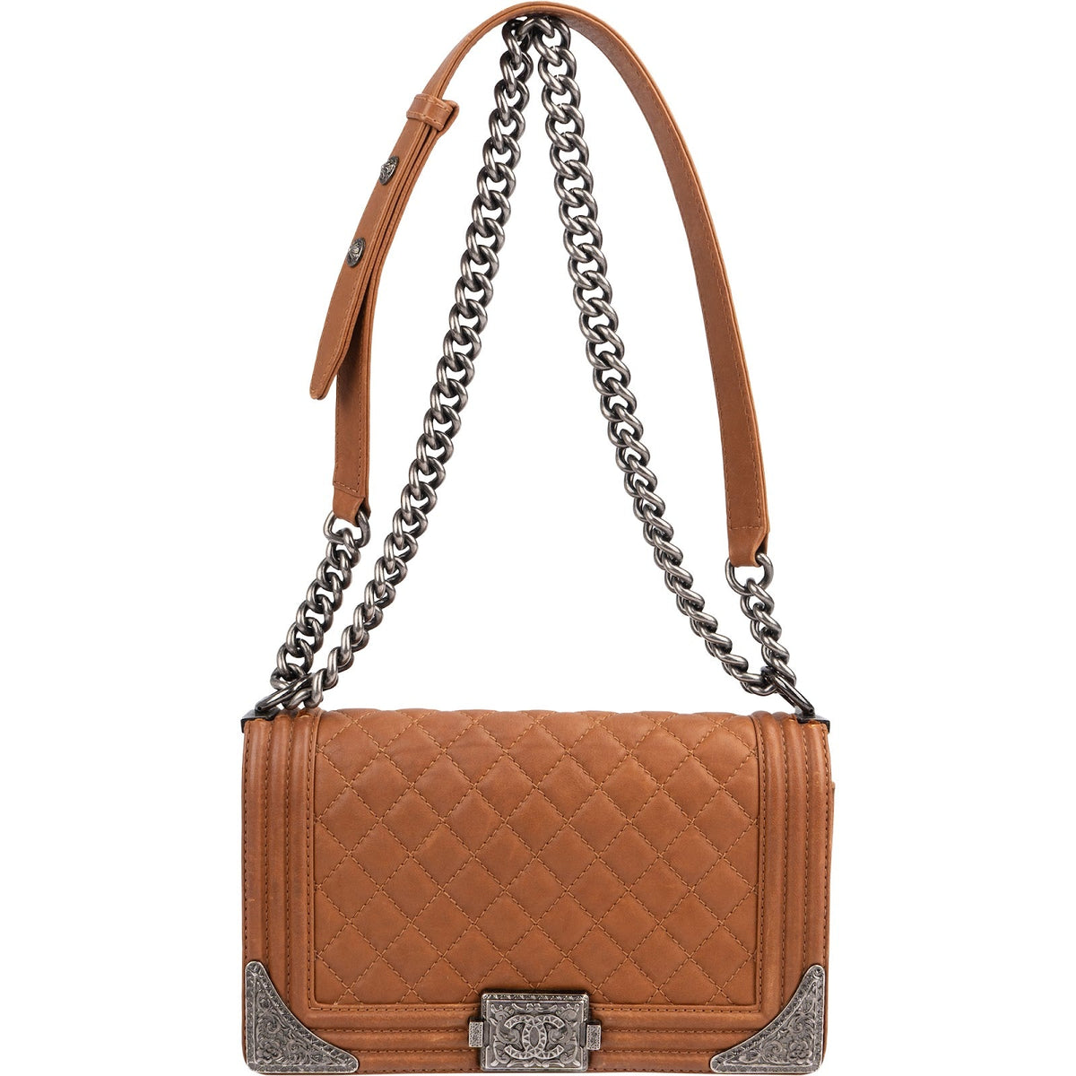 Chanel Boy Medium Métiers d’Art Dallas aus gestepptem Kalbsleder – Ansicht 10