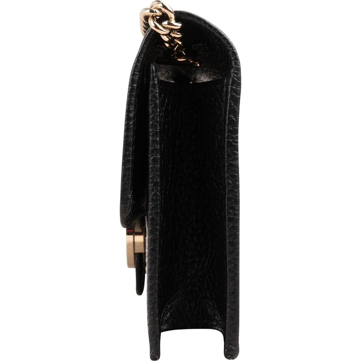 Gucci Interlocking GG Wallet On Chain aus genarbtem Leder – Ansicht 5