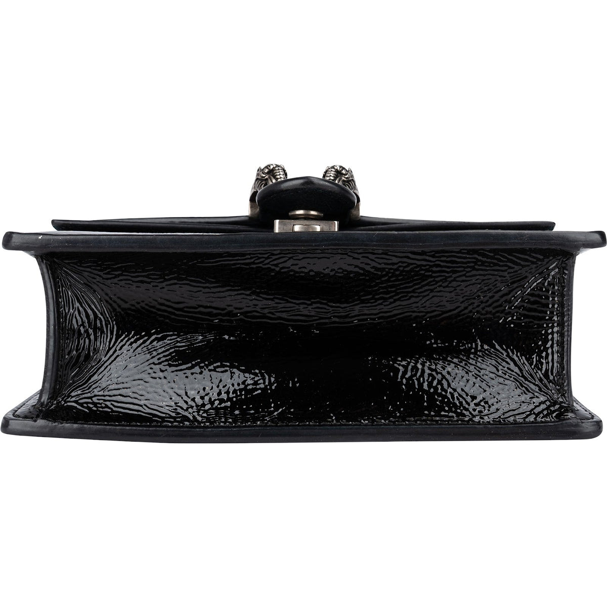 Gucci Dionysus Super Mini Crossbody Bag in Wrinkled Patent Leather