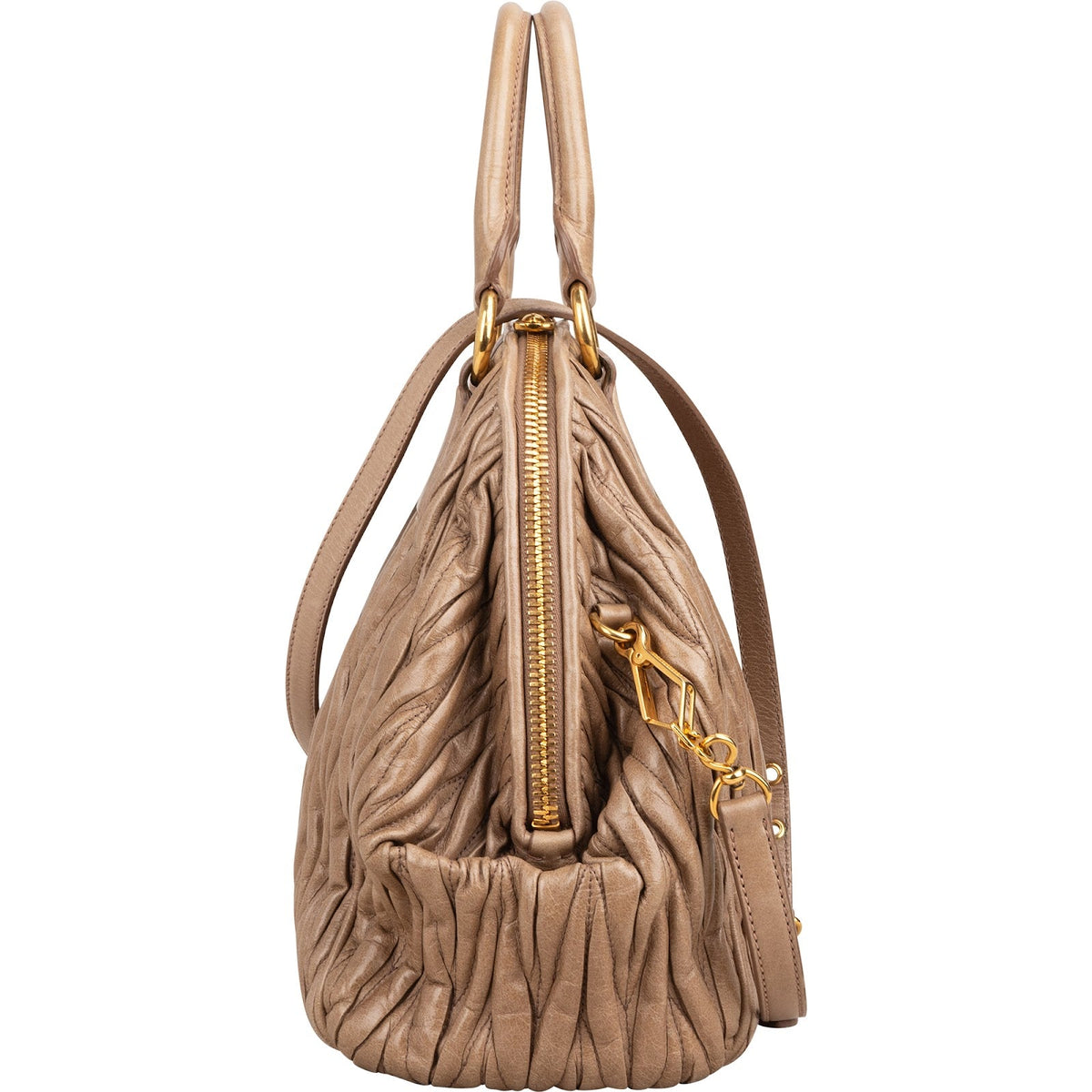 Miu Miu Matelassé Bowler Hobo aus Nappaleder – Ansicht 4
