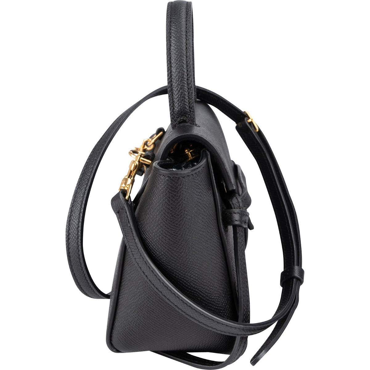 Celine Schwarz Kalbsleder Pico Mini Belt Handtasche, Bild 4 von 11