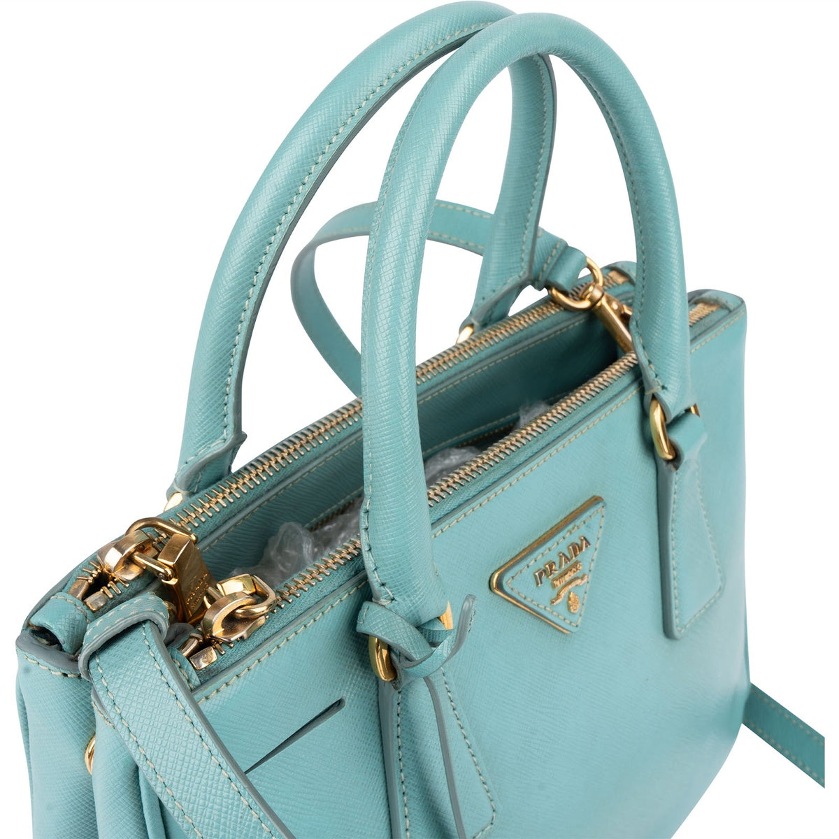 Prada Small Galleria aus Saffiano-Leder – Ansicht 2