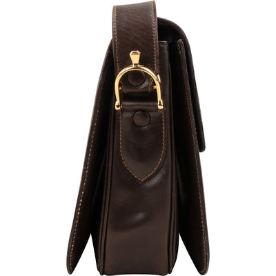 Celine Boxcalf Leather Horse Carriage Shoulder Bag
