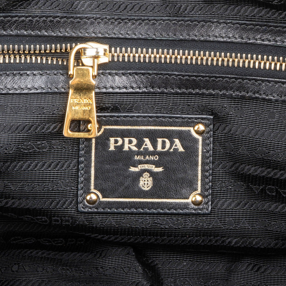 Borsa a mano satchel Prada Tessuto Gaufre