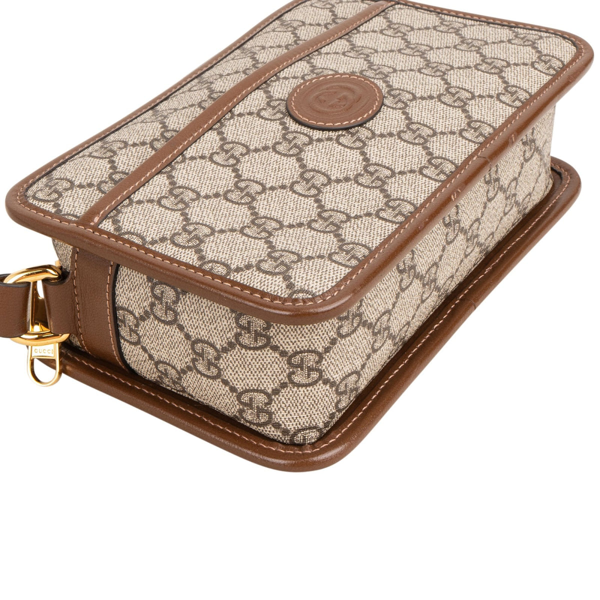 Gucci Monogram Neo Vintage GG Supreme Small Messenger Crossbody Bag