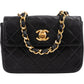 Chanel Quilted Lambskin 24K Gold Mini Square Single Flap Crossbody Bag