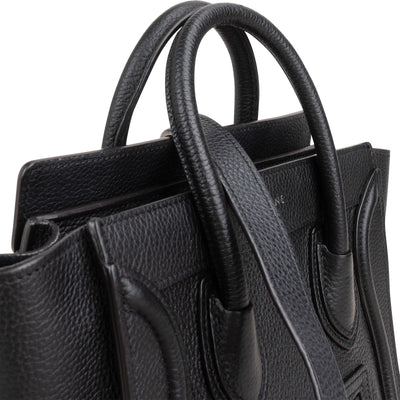 Céline Grained Calfskin Luggage Crossbody Handbag
