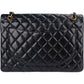 Bolso bandolera Chanel Jumbo de piel de cordero acolchada con doble solapa