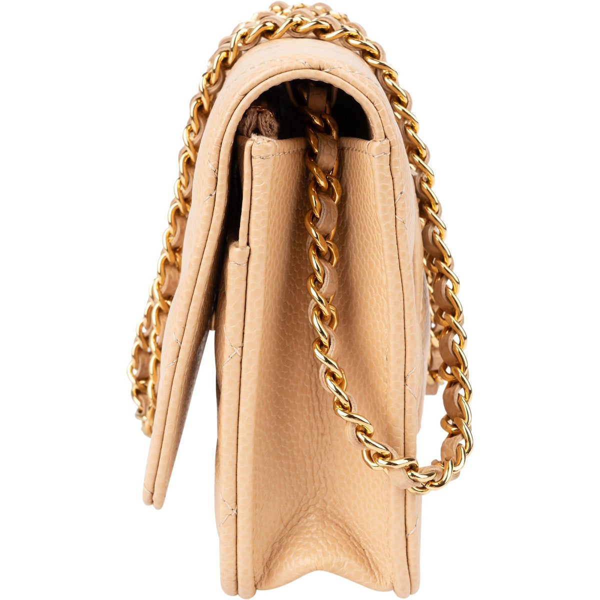 Borsa a tracolla Wallet on Chain di Chanel in pelle caviar trapuntata