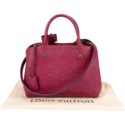 Louis Vuitton Leather Monogram Empreinte Montaigne BB Handbag