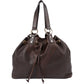Yves Saint Laurent Leather Y-Mail Drawstring Tote Shoulder Bag