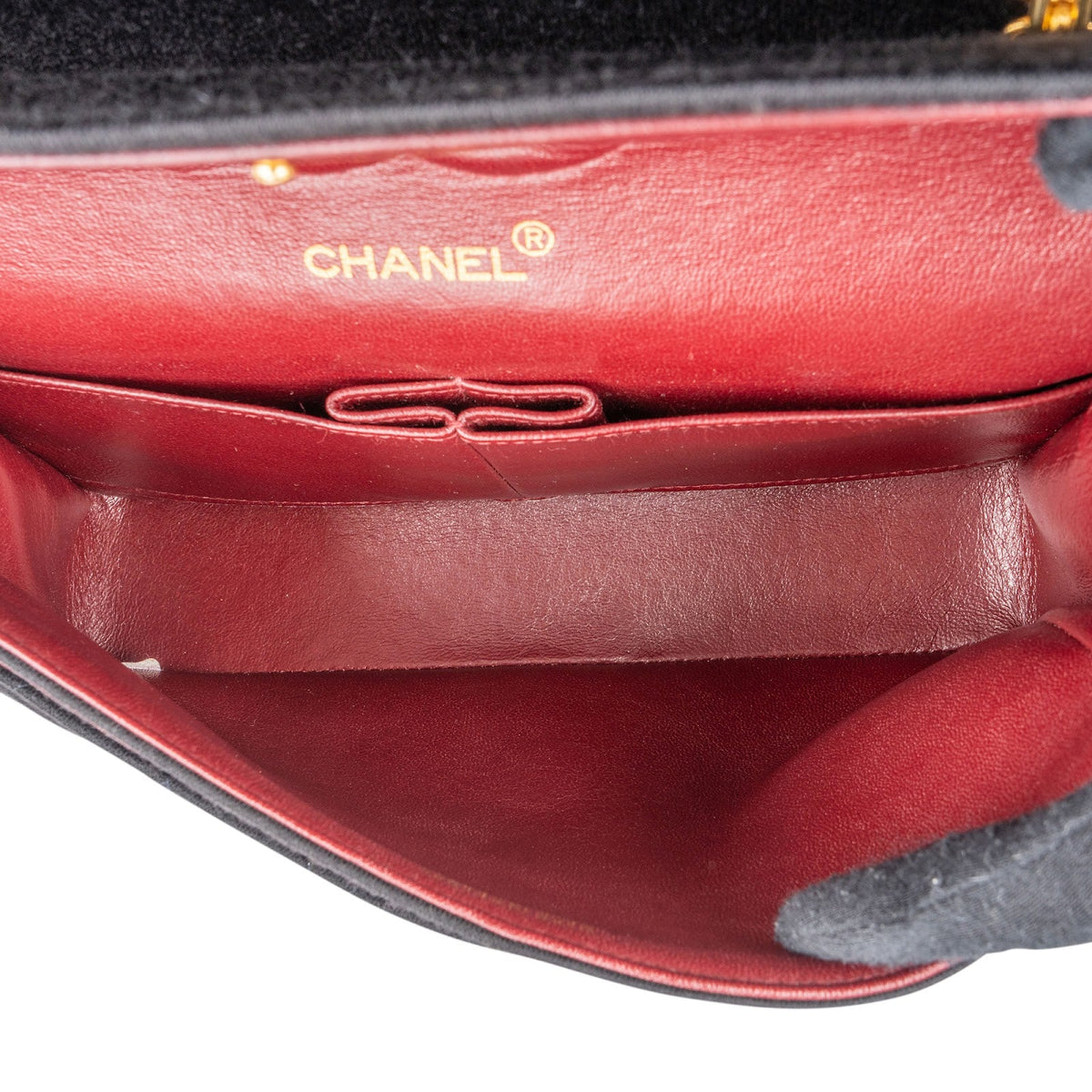 Chanel Jersey 24K Gold Medium Double Flap Umhängetasche, Bild 14 von 15
