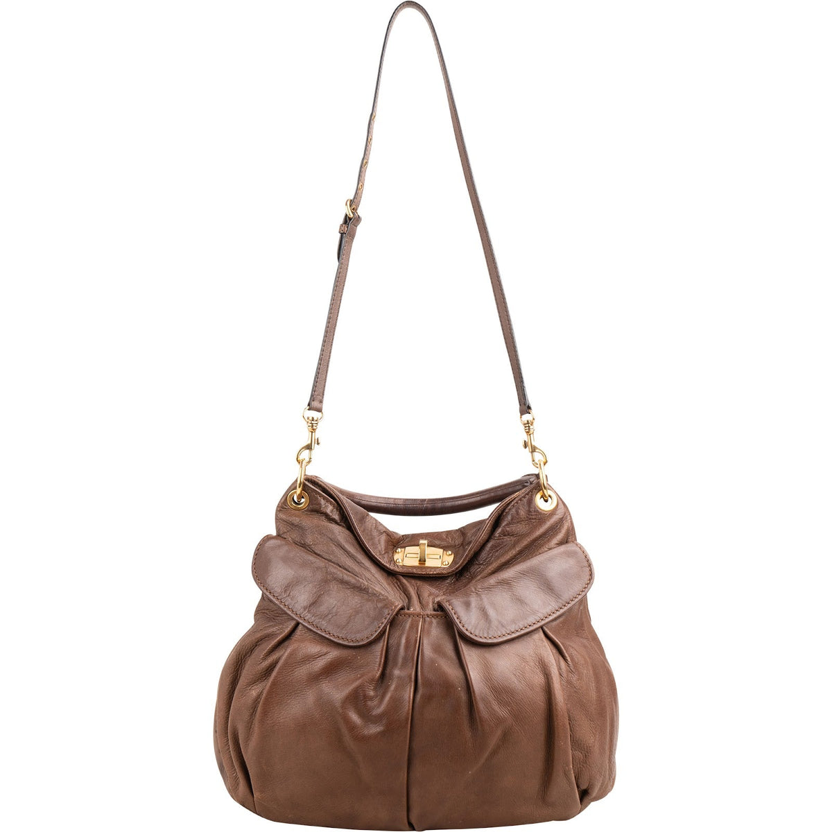 Miu Miu Vitello Daino Leder Coffer Hobo Schultertasche, Bild 8 von 11