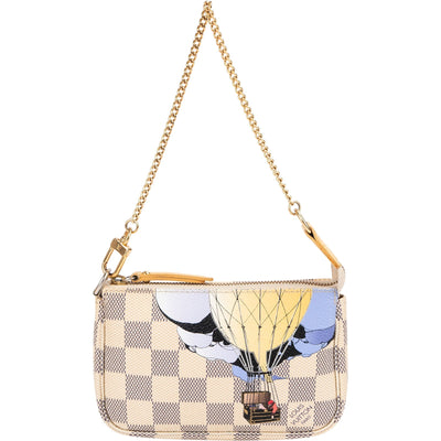 Louis Vuitton Monogram Damier Azur Canvas Mini Pochette Accessoires Evasion Handbag