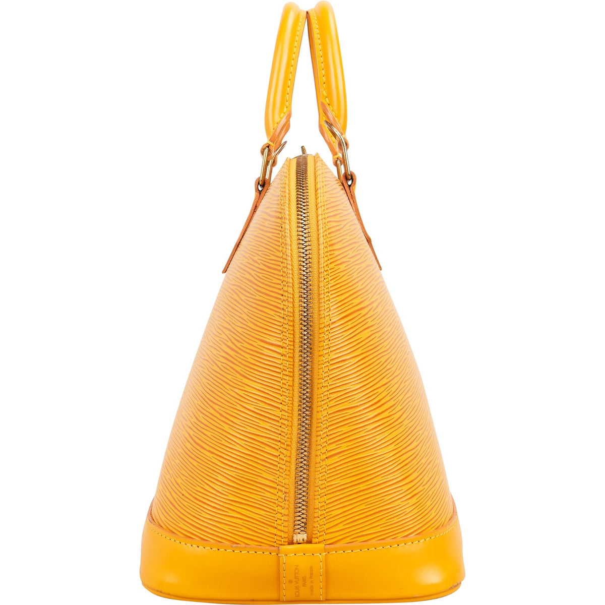 Louis Vuitton Alma PM aus gelbem Epi-Leder – Ansicht 4
