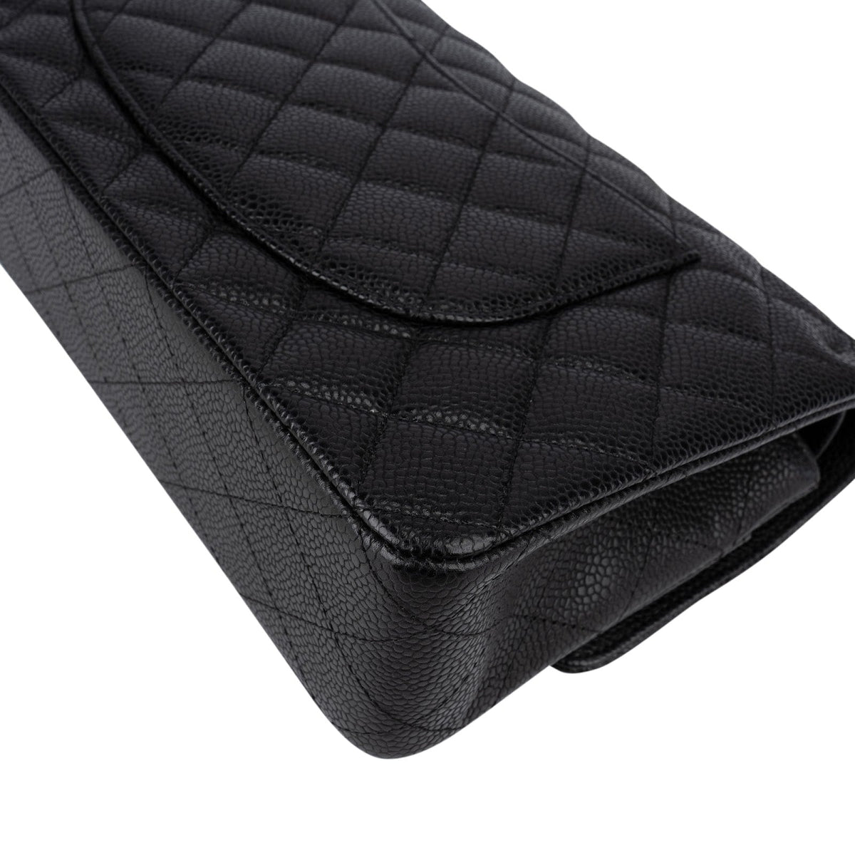 Chanel gewatteerde Caviar leren medium Double Flap crossbodytas