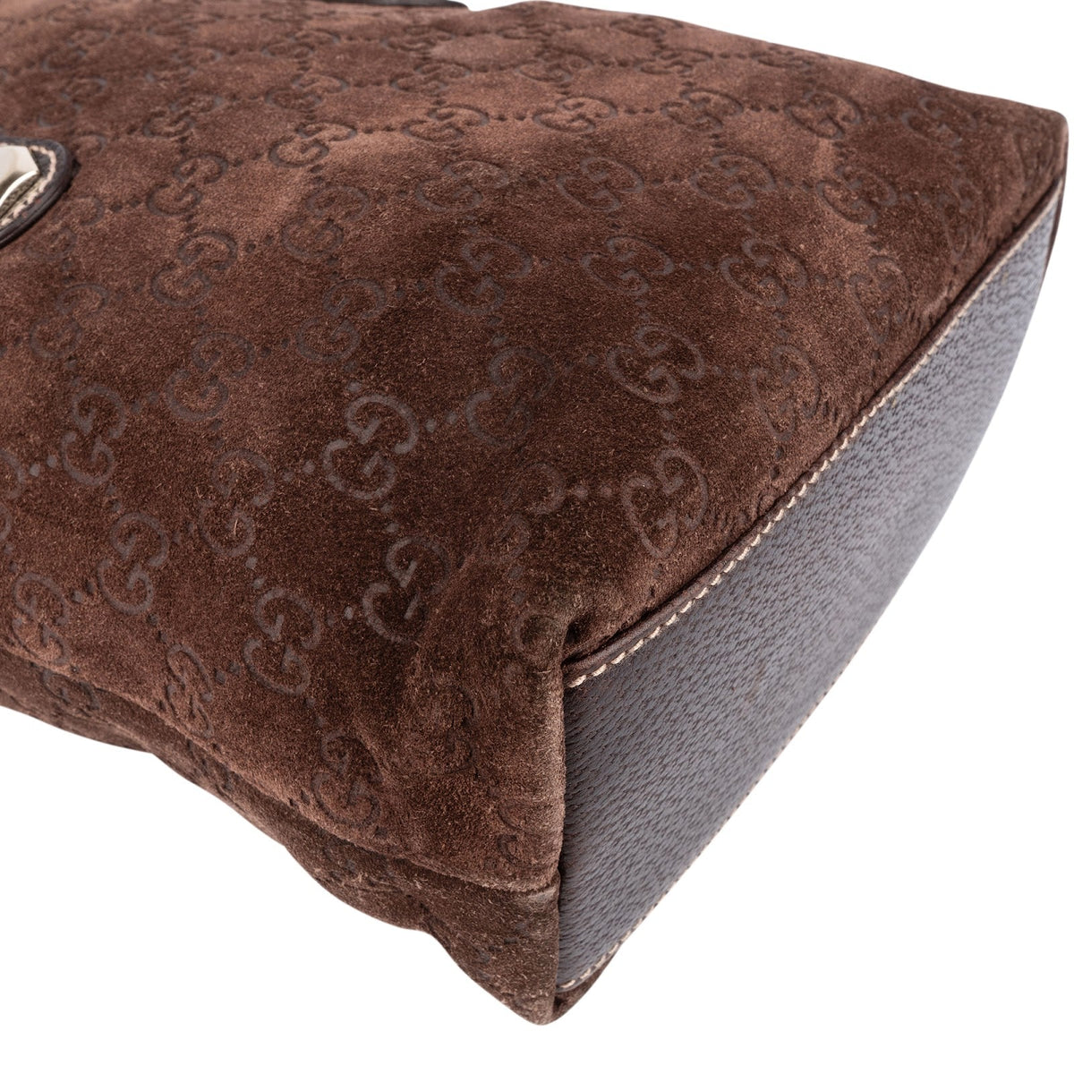 Gucci Tote aus geprägtem GG Wildleder – Ansicht 7