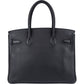 Hermès Blau Indigo Clemence Birkin 30 Handtasche, Bild 6 von 15