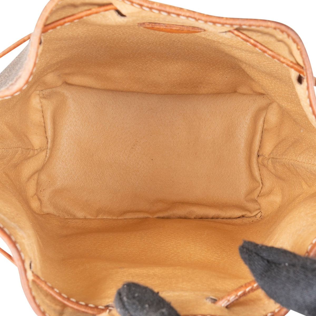 Celine Macadam Monogram Drawstring Bucket Crossbody Tas