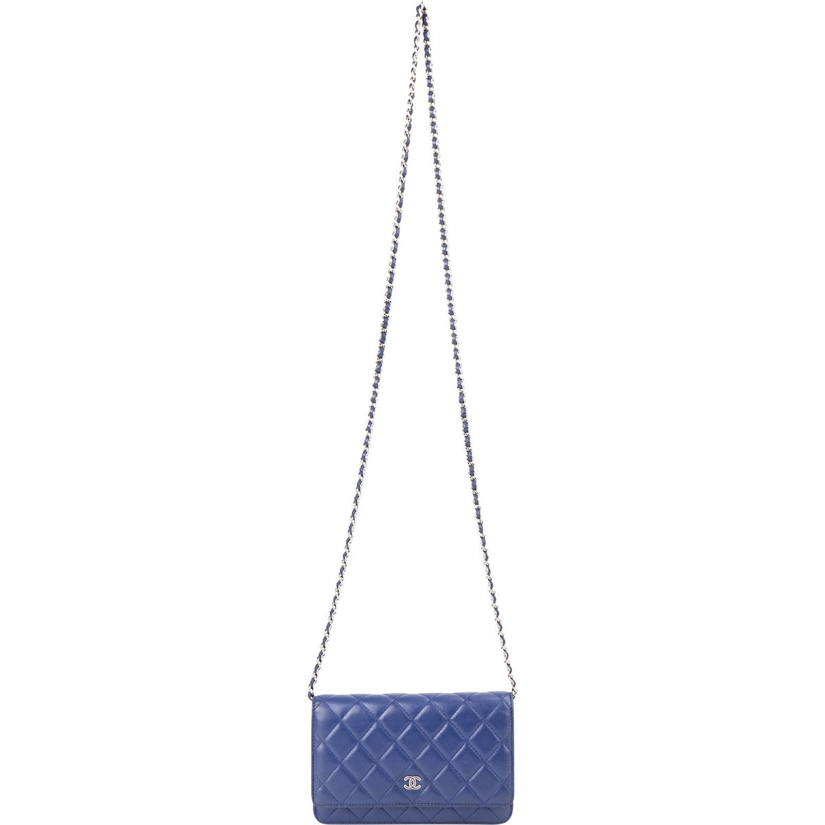 Bolso cruzado Chanel Wallet on Chain de piel de cordero acolchada