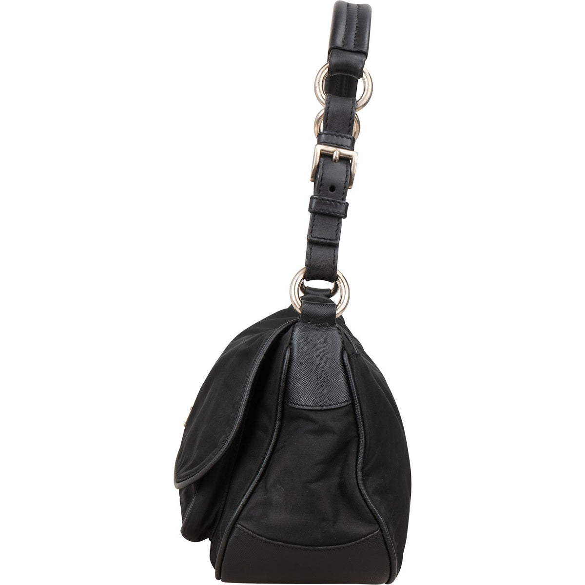 Prada Tessuto Nylon Triangle Flap Pocket Shoulder Bag