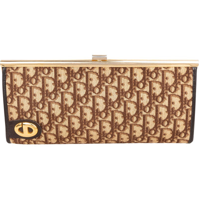 Christian Dior Diorissimo Canvas Frame Clutch