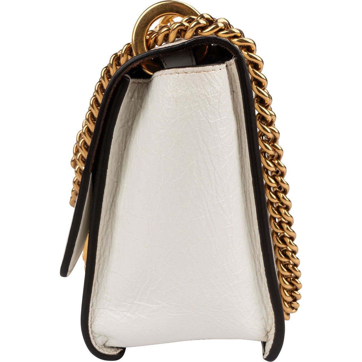 Fendi Kan U Flap aus weißem Lackleder – Ansicht 5