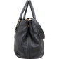 Prada Black Vitello Daino Leather Tote Handbag
