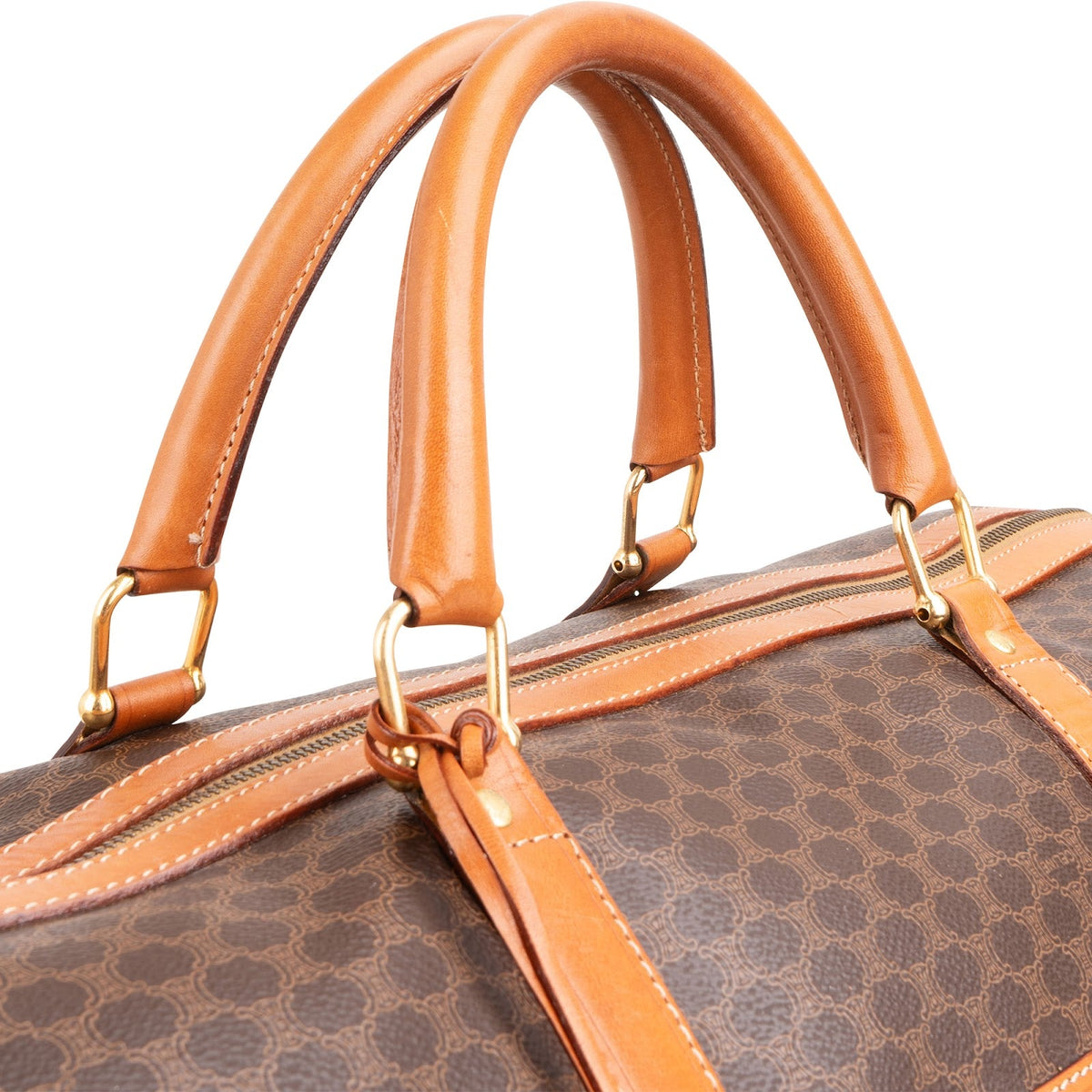 Céline Monogram Macadam Canvas Boston 50 Travel Bag